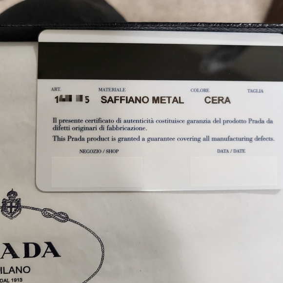 [Brand New] Authentic Prada Saffiano Leather Long Envelope Wallet - Picture 10 of 10